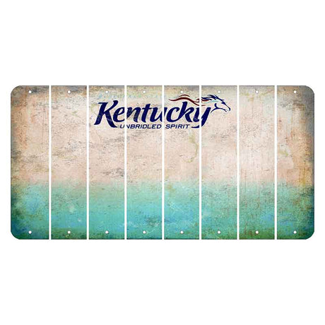 Kentucky Unbridled Spirit Cut License Plate Strips (Set of 8) Blank