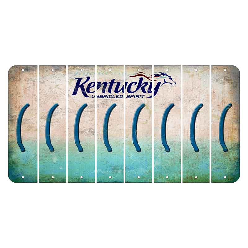 Kentucky Unbridled Spirit Cut License Plate Strips (Set of 8) Parenthesis - Left