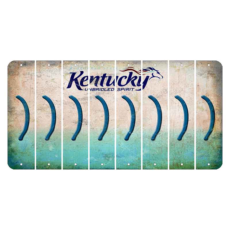 Kentucky Unbridled Spirit Cut License Plate Strips (Set of 8) Parenthesis - Right