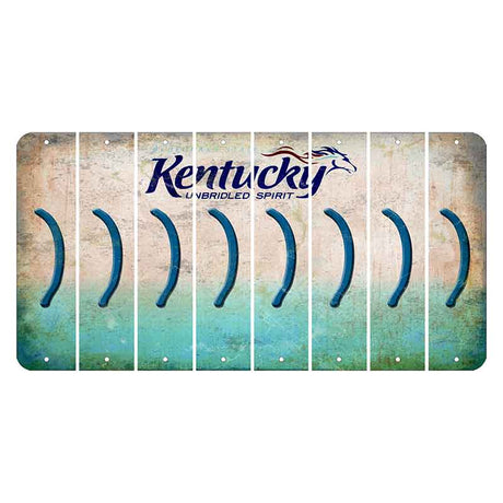 Kentucky Unbridled Spirit Cut License Plate Strips (Set of 8) Parenthesis - Right