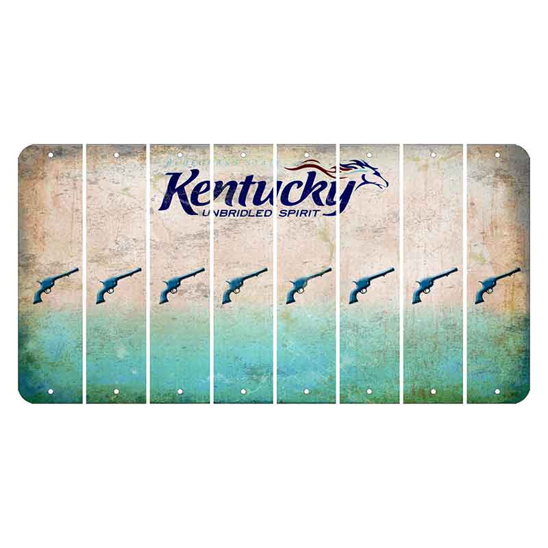 Kentucky Unbridled Spirit Cut License Plate Strips (Set of 8) Revolver