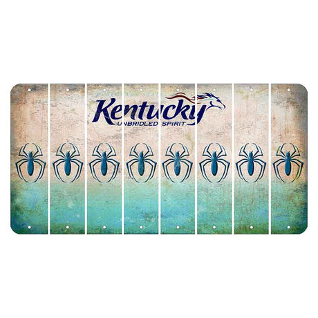 Kentucky Unbridled Spirit Cut License Plate Strips (Set of 8) Spider