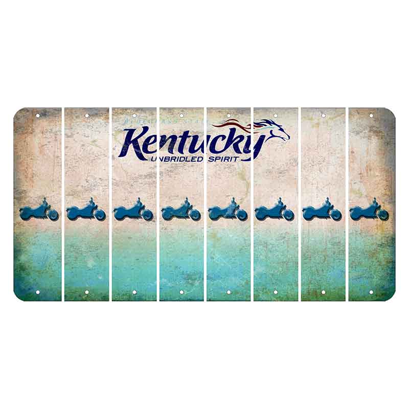 Kentucky Unbridled Spirit Cut License Plate Strips (Set of 8) Motorcycle