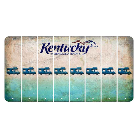 Kentucky Unbridled Spirit Cut License Plate Strips (Set of 8) Camper