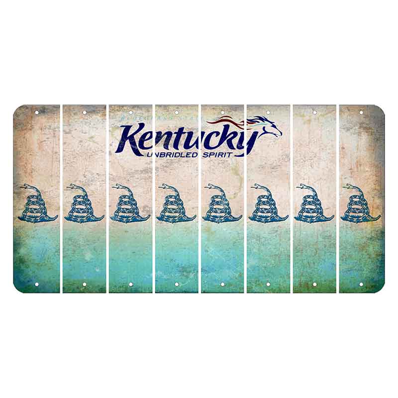 Kentucky Unbridled Spirit Cut License Plate Strips (Set of 8) Gadsden