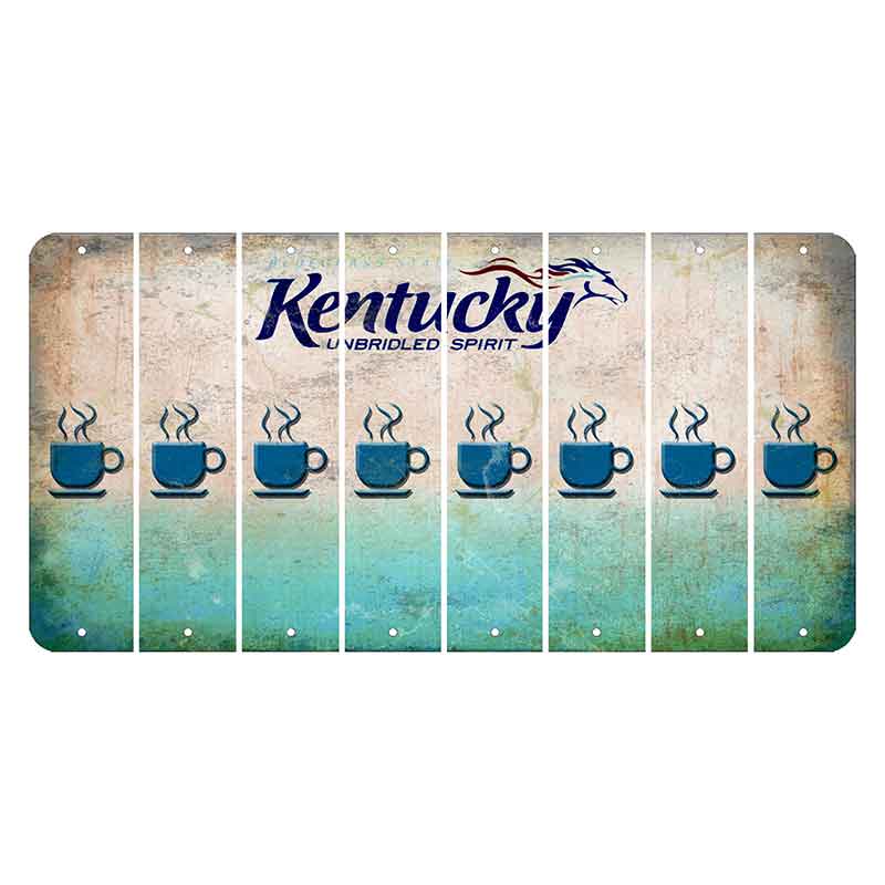 Kentucky Unbridled Spirit Cut License Plate Strips (Set of 8) Coffee Mug