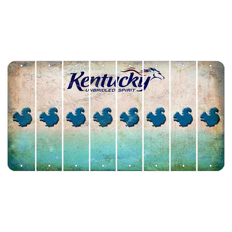 Kentucky Unbridled Spirit Cut License Plate Strips (Set of 8) Squirrel