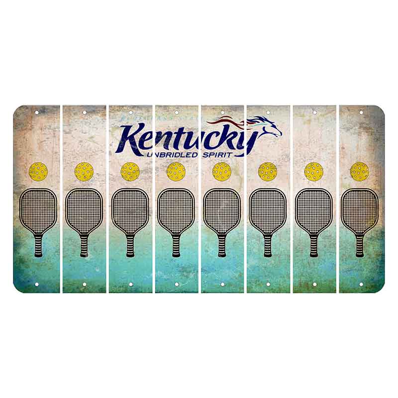 Kentucky Unbridled Spirit Cut License Plate Strips (Set of 8) Pickleball