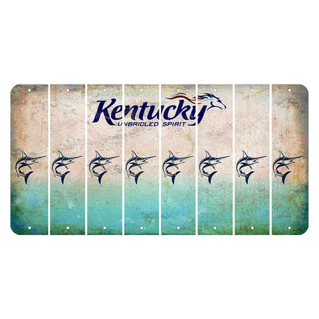 Kentucky Unbridled Spirit Cut License Plate Strips (Set of 8) Swordfish