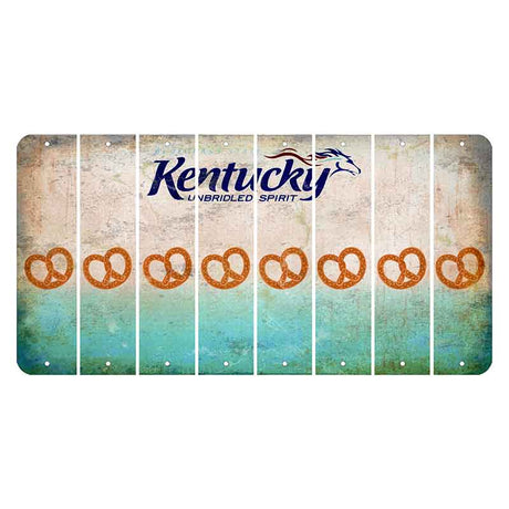 Kentucky Unbridled Spirit Cut License Plate Strips (Set of 8) Pretzel