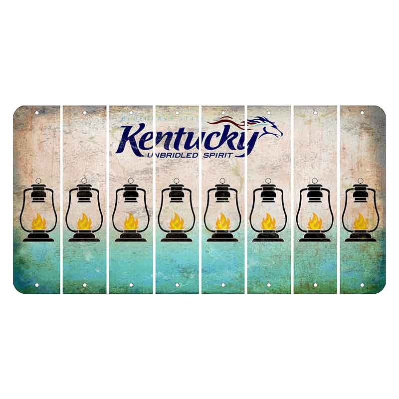 Kentucky Unbridled Spirit Cut License Plate Strips (Set of 8) Lantern