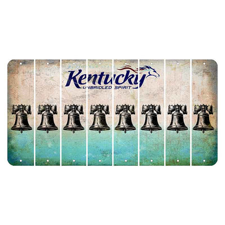 Kentucky Unbridled Spirit Cut License Plate Strips (Set of 8) Liberty Bell