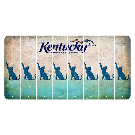 Kentucky Unbridled Spirit Cut License Plate Strips (Set of 8) Cat