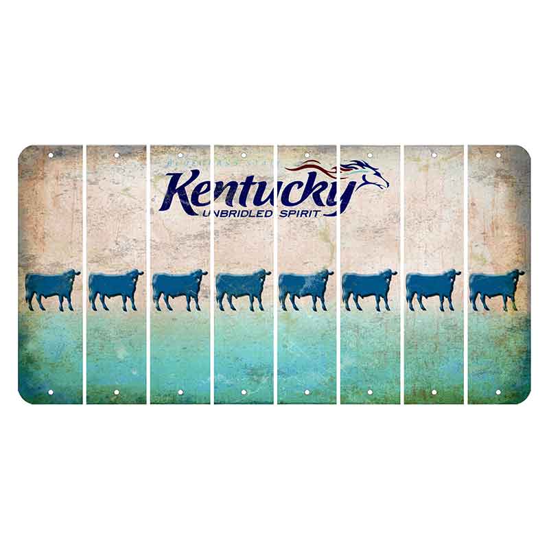 Kentucky Unbridled Spirit Cut License Plate Strips (Set of 8) Dairy Cow