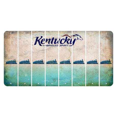 Kentucky Unbridled Spirit Cut License Plate Strips (Set of 8) Train