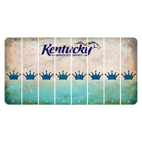 Kentucky Unbridled Spirit Cut License Plate Strips (Set of 8) Crown