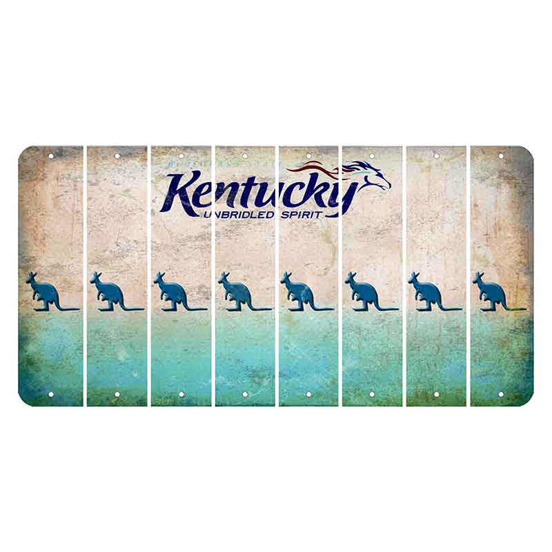 Kentucky Unbridled Spirit Cut License Plate Strips (Set of 8) Kangaroo