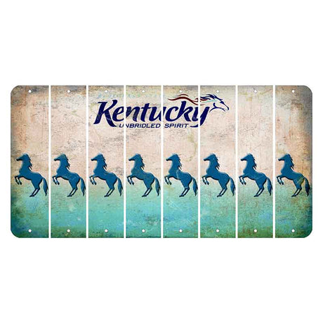 Kentucky Unbridled Spirit Cut License Plate Strips (Set of 8) Horse