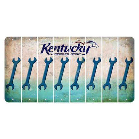 Kentucky Unbridled Spirit Cut License Plate Strips (Set of 8) Wrench