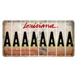 Louisiana Pelican Cut License Plate Strips (Set of 8) A