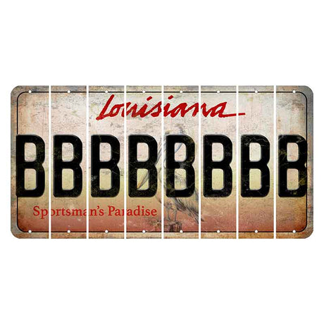 Louisiana Pelican Cut License Plate Strips (Set of 8) B