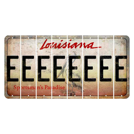 Louisiana Pelican Cut License Plate Strips (Set of 8) E