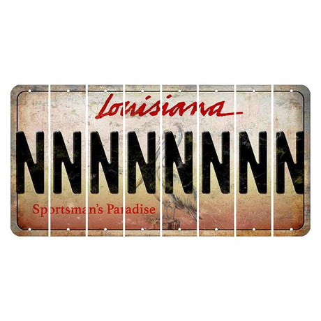 Louisiana Pelican Cut License Plate Strips (Set of 8) N