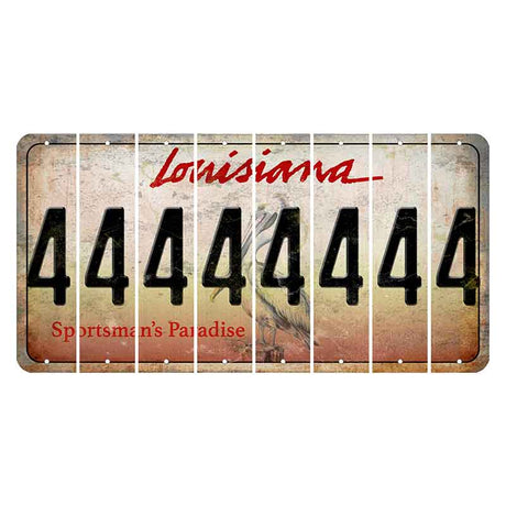 Louisiana Pelican Cut License Plate Strips (Set of 8) 4