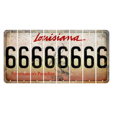 Louisiana Pelican Cut License Plate Strips (Set of 8) 6