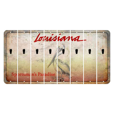 Louisiana Pelican Cut License Plate Strips (Set of 8) Apostrophe