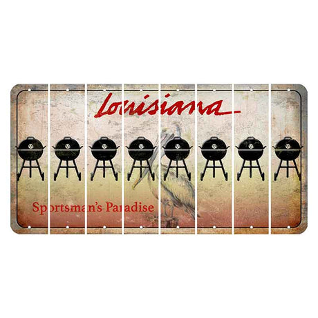 Louisiana Pelican Cut License Plate Strips (Set of 8) Grill