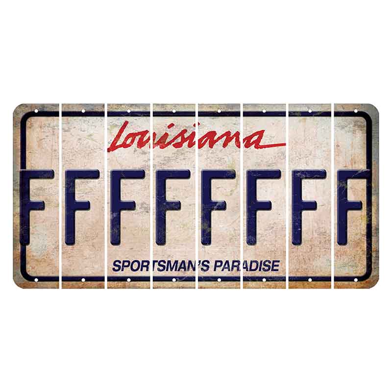 Louisiana Sportsmans Paradise Cut License Plate Strips (Set of 8) F