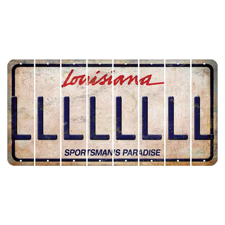 Louisiana Sportsmans Paradise Cut License Plate Strips (Set of 8) L