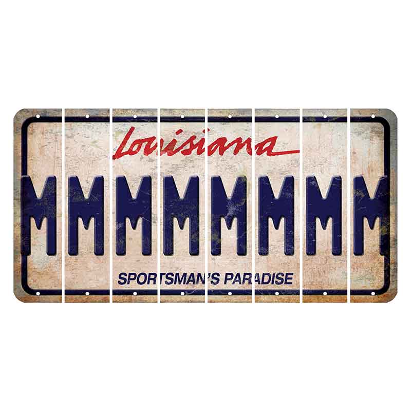 Louisiana Sportsmans Paradise Cut License Plate Strips (Set of 8) M