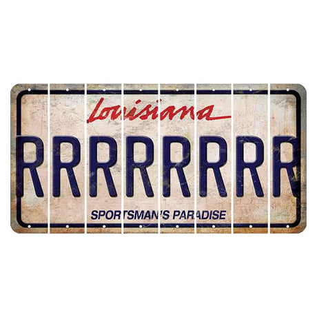 Louisiana Sportsmans Paradise Cut License Plate Strips (Set of 8) R