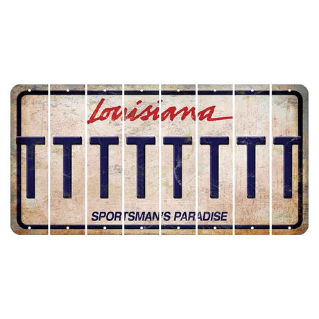 Louisiana Sportsmans Paradise Cut License Plate Strips (Set of 8) T