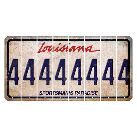 Louisiana Sportsmans Paradise Cut License Plate Strips (Set of 8) 4