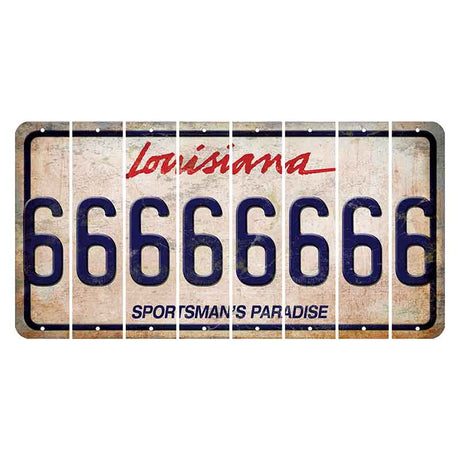 Louisiana Sportsmans Paradise Cut License Plate Strips (Set of 8) 6