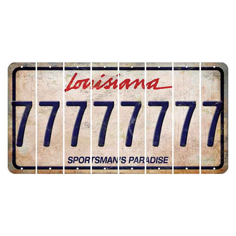 Louisiana Sportsmans Paradise Cut License Plate Strips (Set of 8) 7