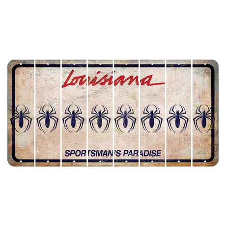 Louisiana Sportsmans Paradise Cut License Plate Strips (Set of 8) Spider