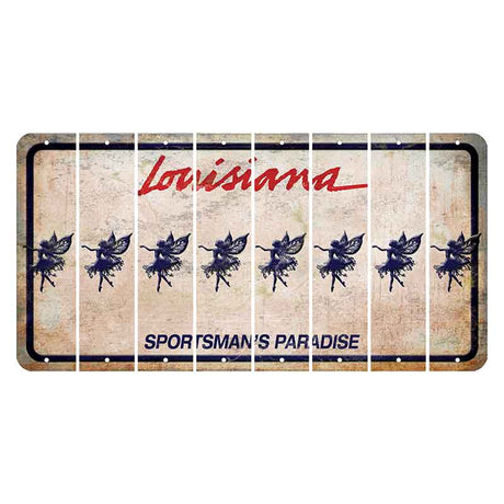 Louisiana Sportsmans Paradise Cut License Plate Strips (Set of 8) Fairy