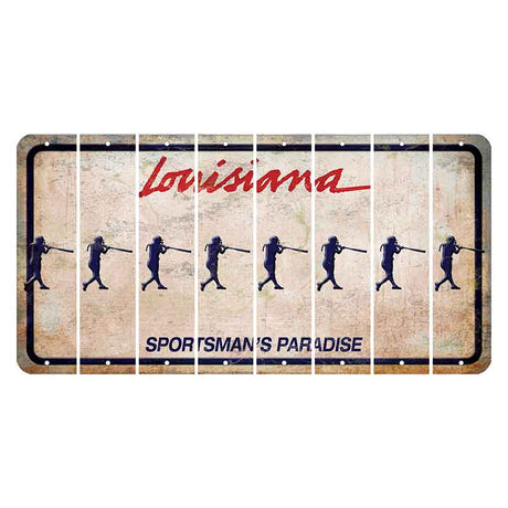 Louisiana Sportsmans Paradise Cut License Plate Strips (Set of 8) Softball Batter