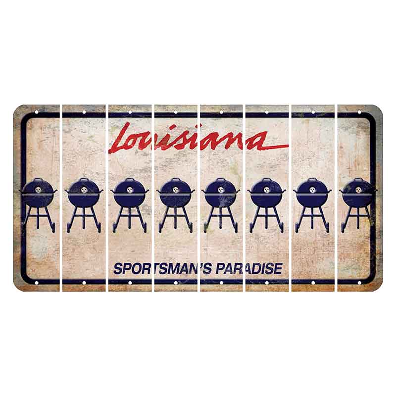 Louisiana Sportsmans Paradise Cut License Plate Strips (Set of 8) Grill