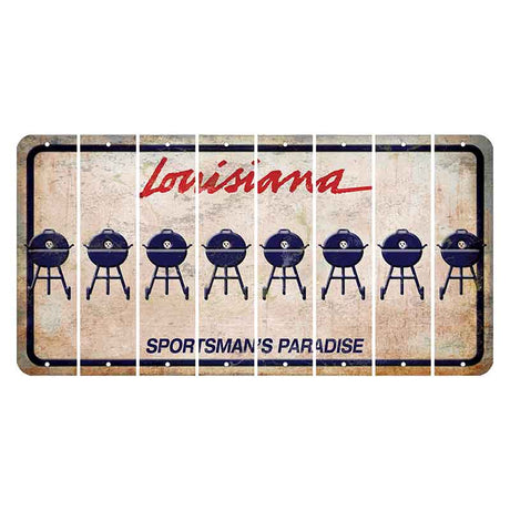 Louisiana Sportsmans Paradise Cut License Plate Strips (Set of 8) Grill