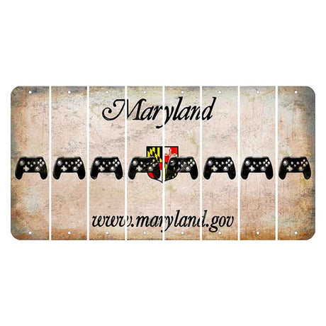 Maryland Shield Cut License Plate Strips (Set of 8) X Controller