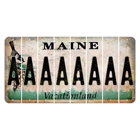 Maine Chickadee Cut License Plate Strips (Set of 8) A