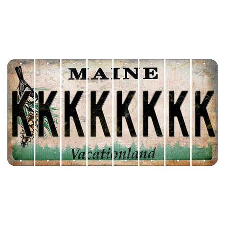 Maine Chickadee Cut License Plate Strips (Set of 8) K