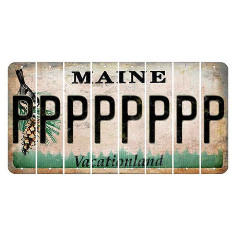 Maine Chickadee Cut License Plate Strips (Set of 8) P