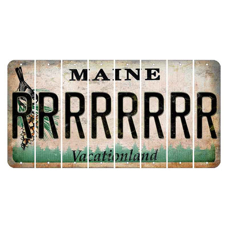 Maine Chickadee Cut License Plate Strips (Set of 8) R