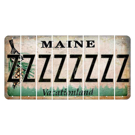 Maine Chickadee Cut License Plate Strips (Set of 8) Z